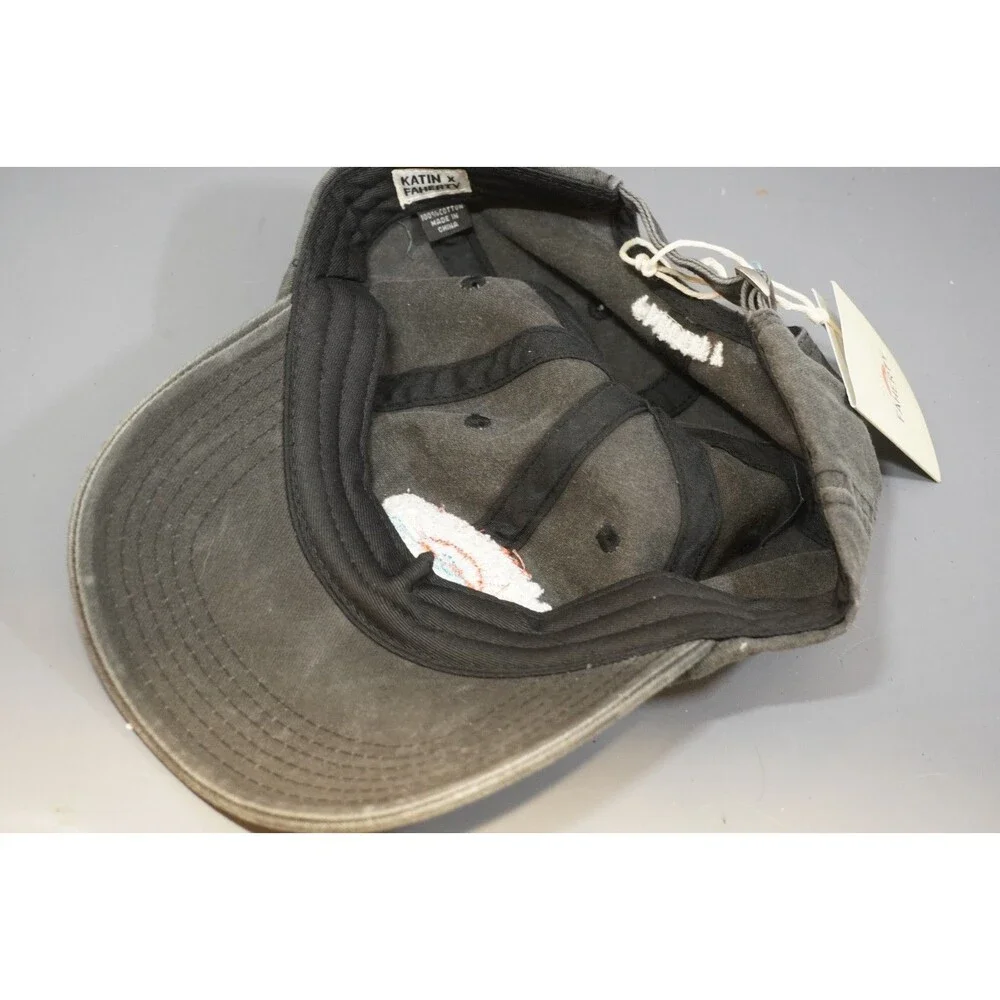FAHERTY Men’s Cotton Twill Baseball Hat Graphite Gray Adjustable Strap NWT New